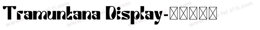 Tramuntana Display字体转换